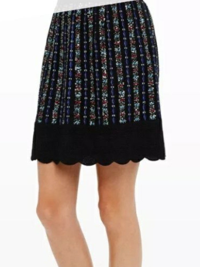 Club Monaco Black Embellished Embroidery Mini Klovia Size 2